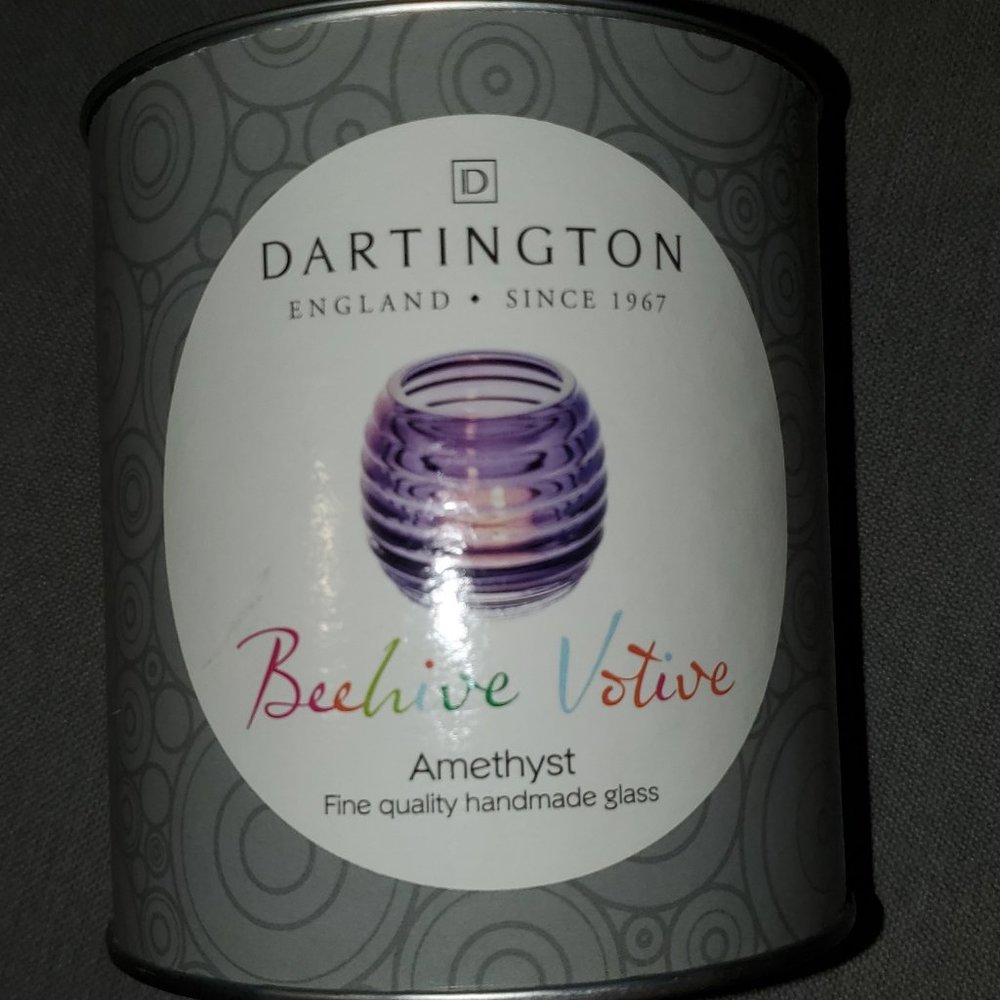 Dartington Beehive Votive Glass Candle Holder New / Unused